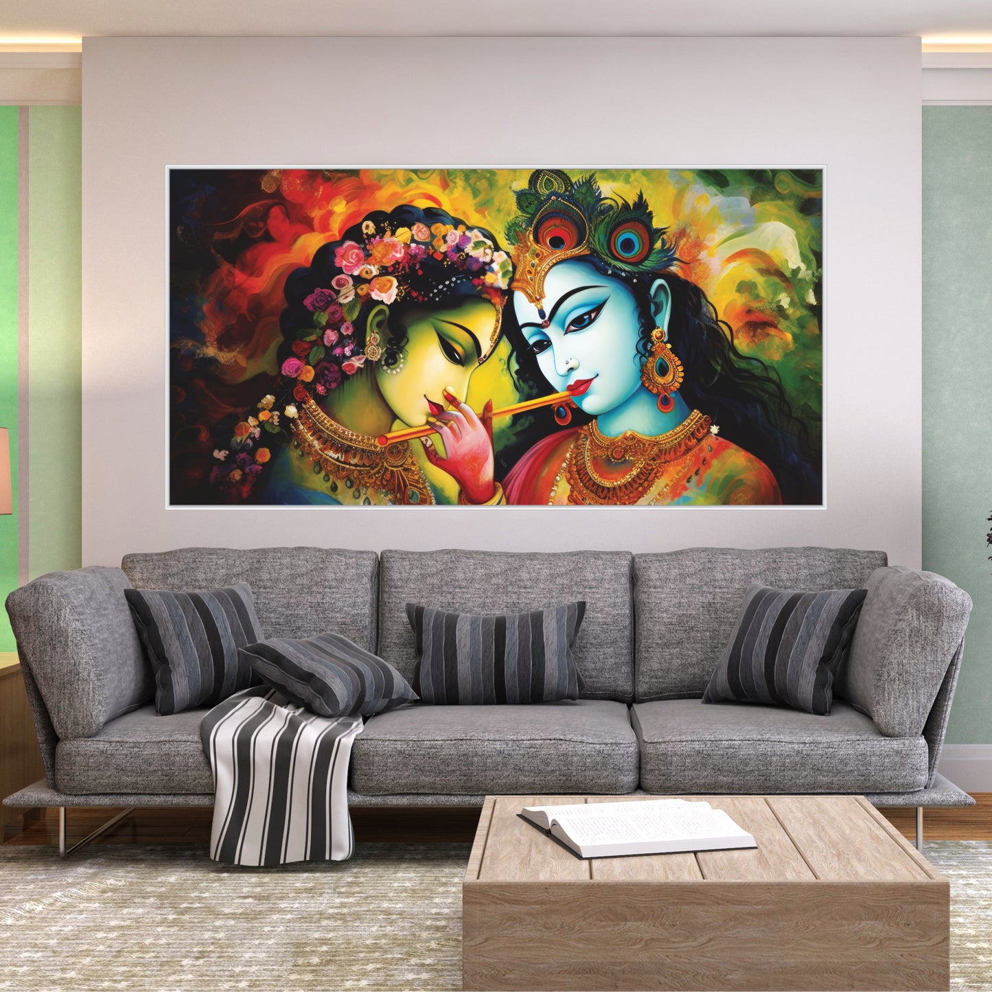 Radha Krishna Canvas Painting