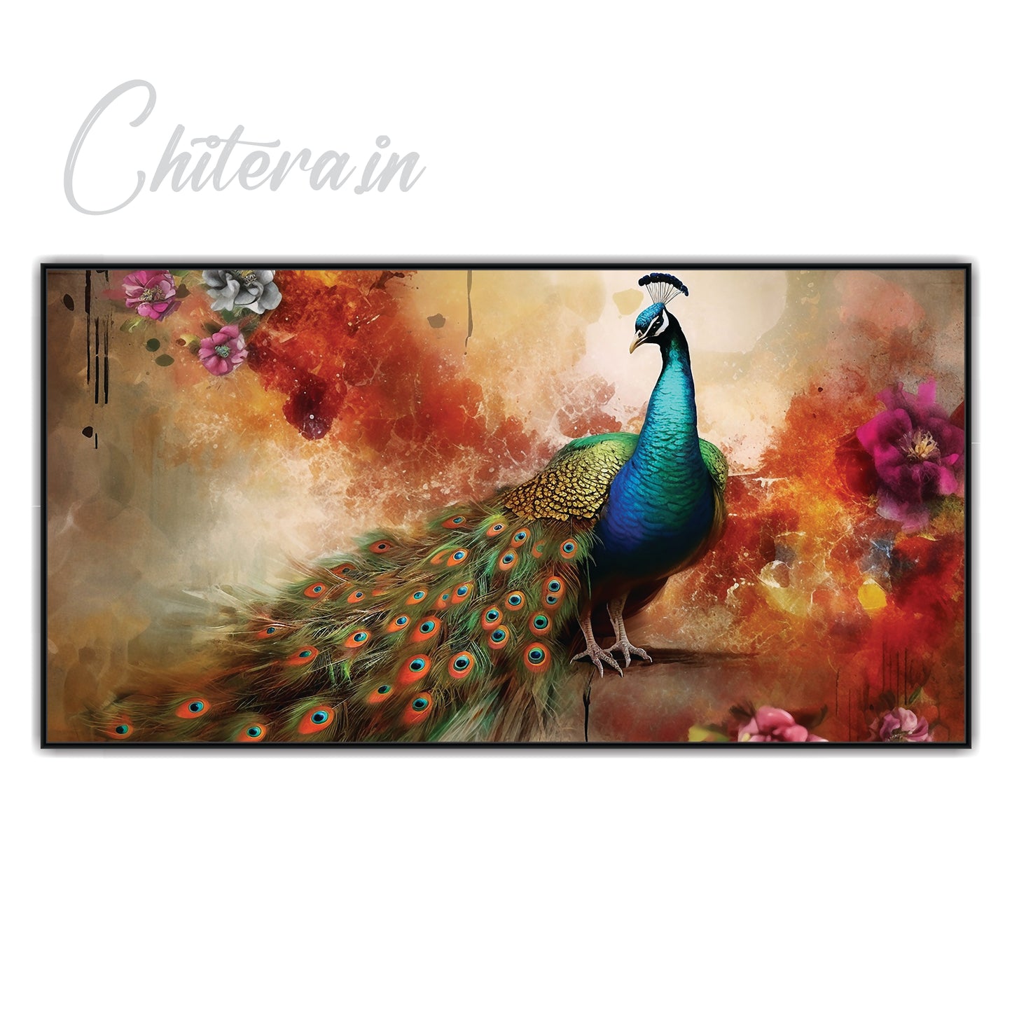 Peacock Canvas art Print Wall Painting