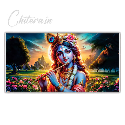 Krishna flute Canvas Art Wall Painting