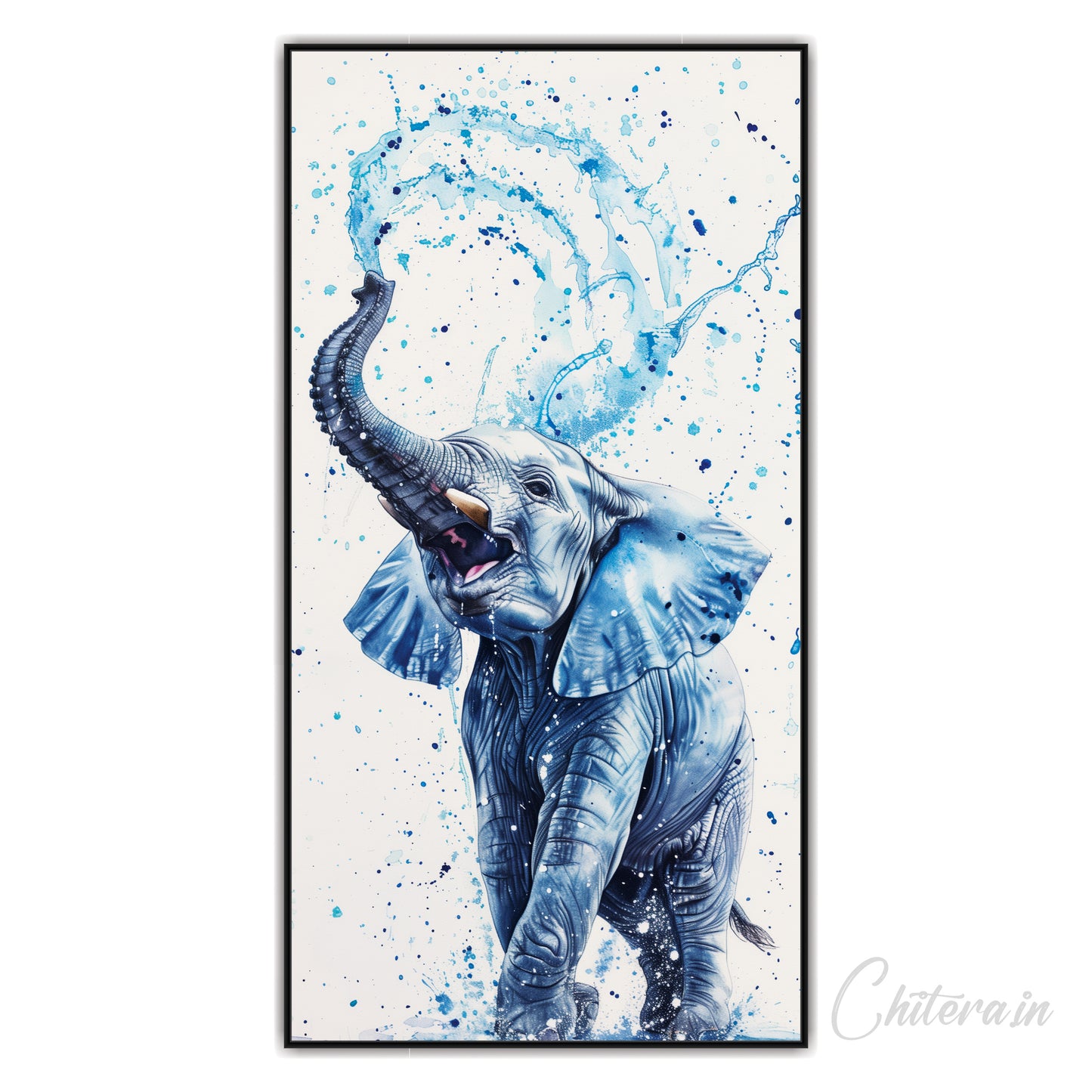 Watercolor Elephant Canvas Art