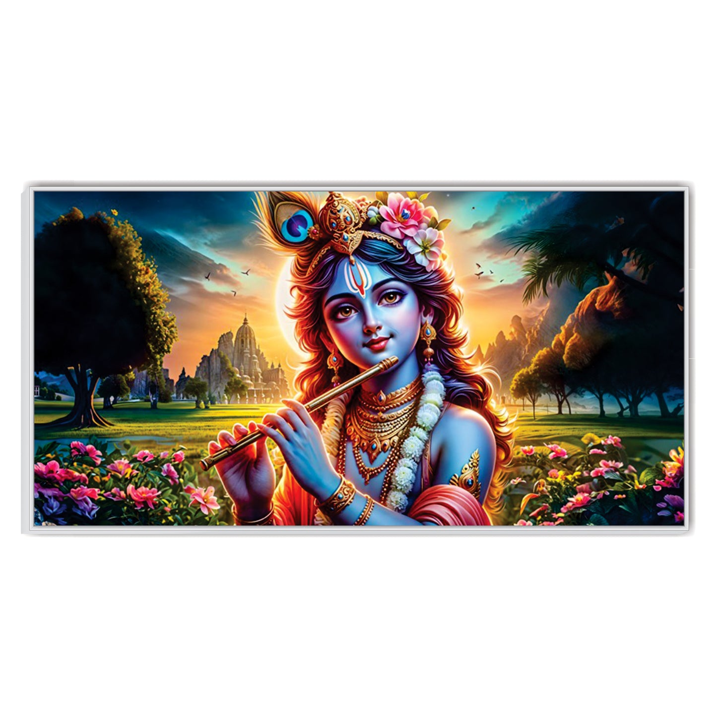 Krishna flute Canvas Art Wall Painting