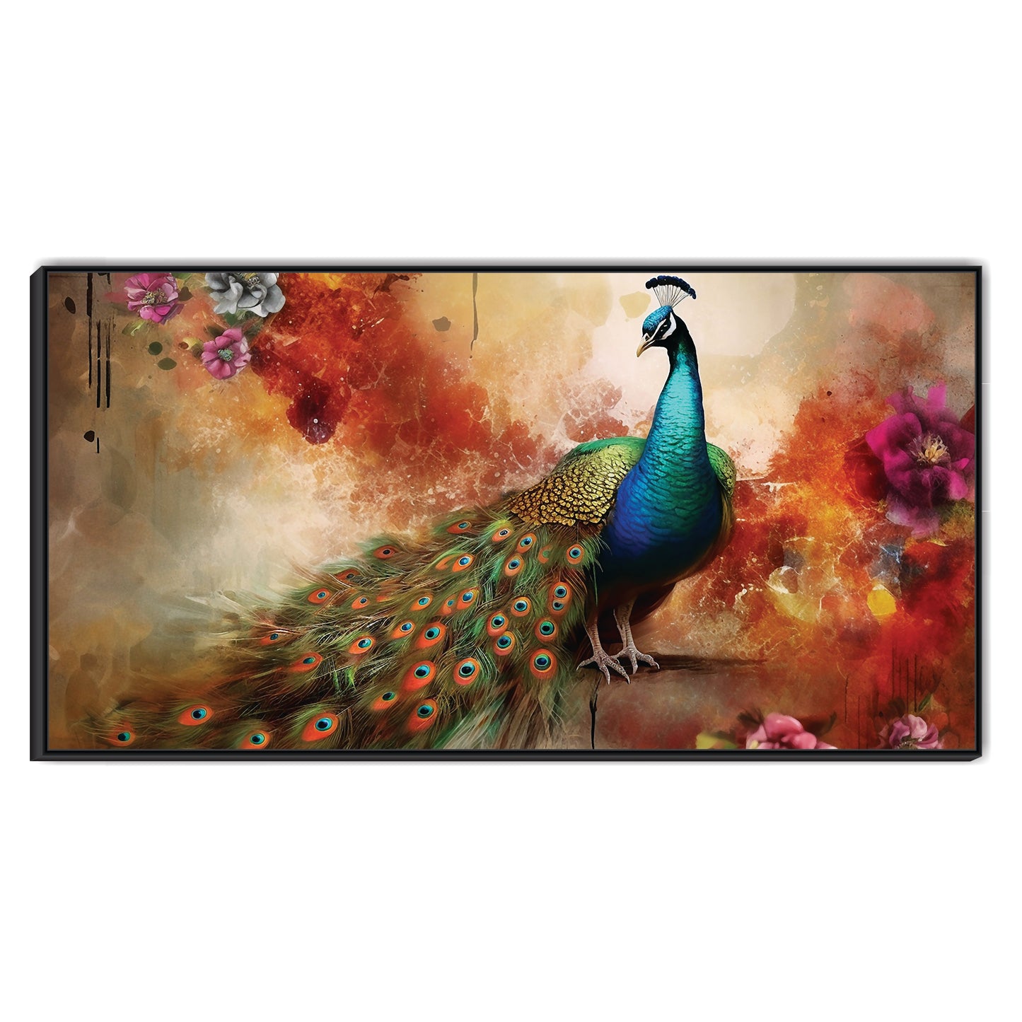 Peacock Canvas art Print Wall Painting