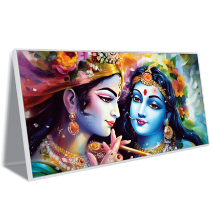 Radha krishna beautiful art Canvas Wall Painting