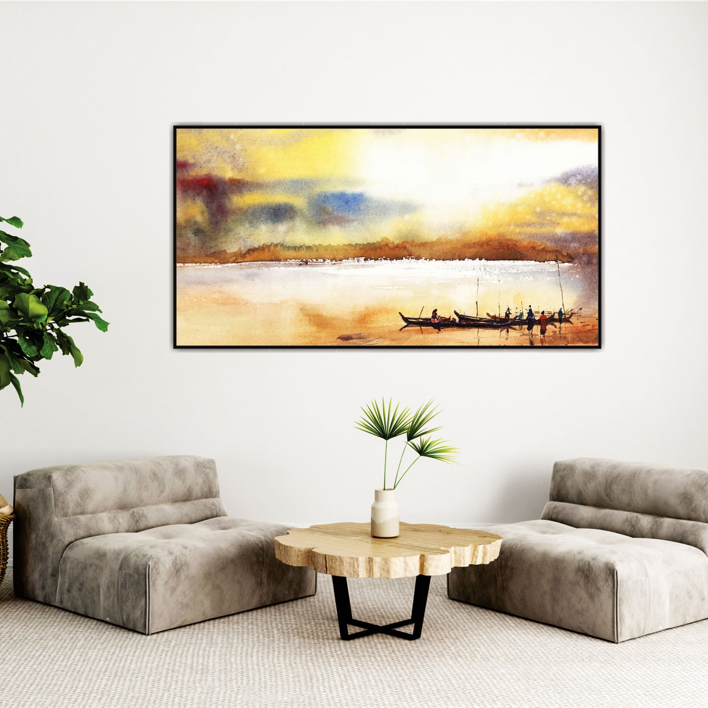 Boating view Canvas Print Wall Painting