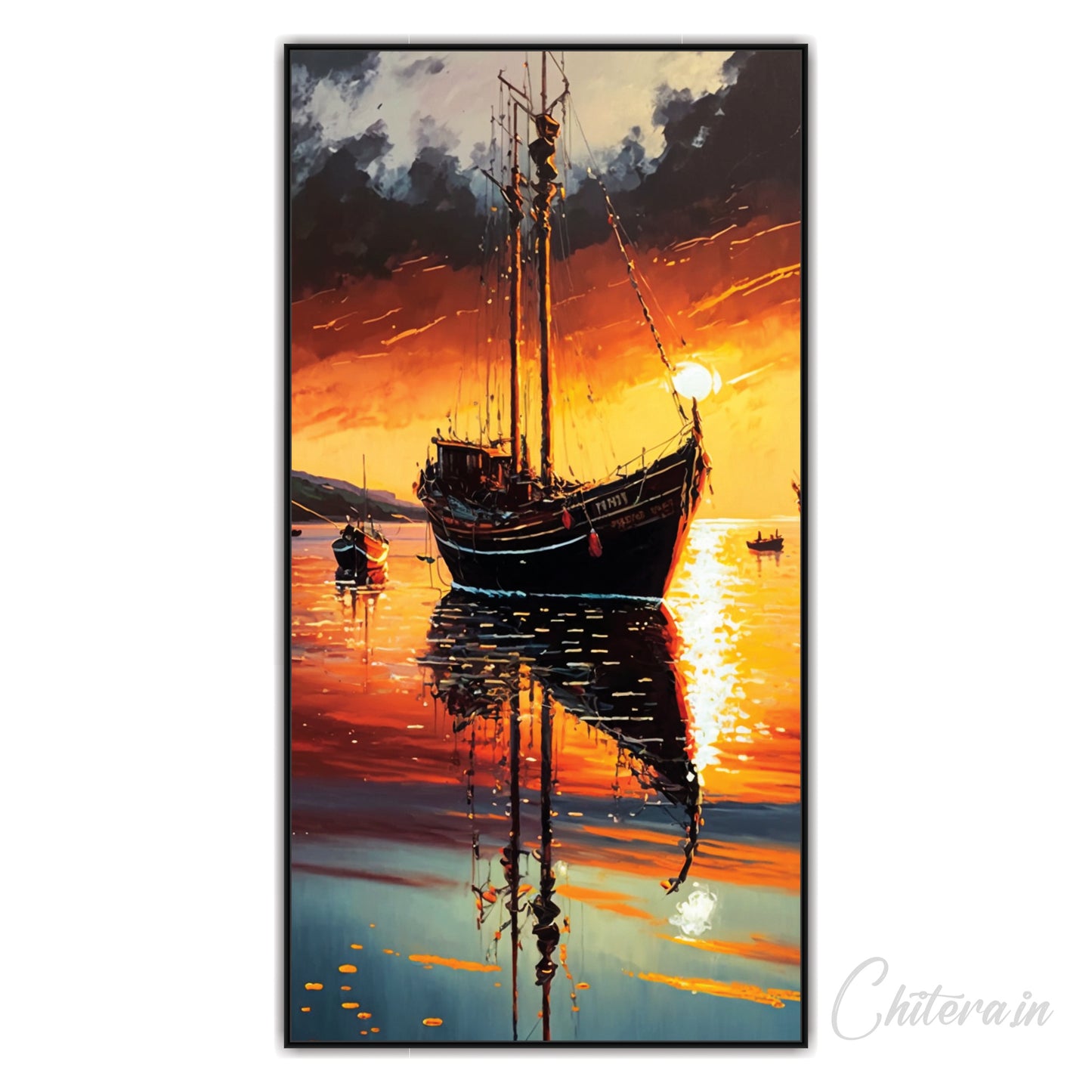 Boating view Canvas Print Wall Painting