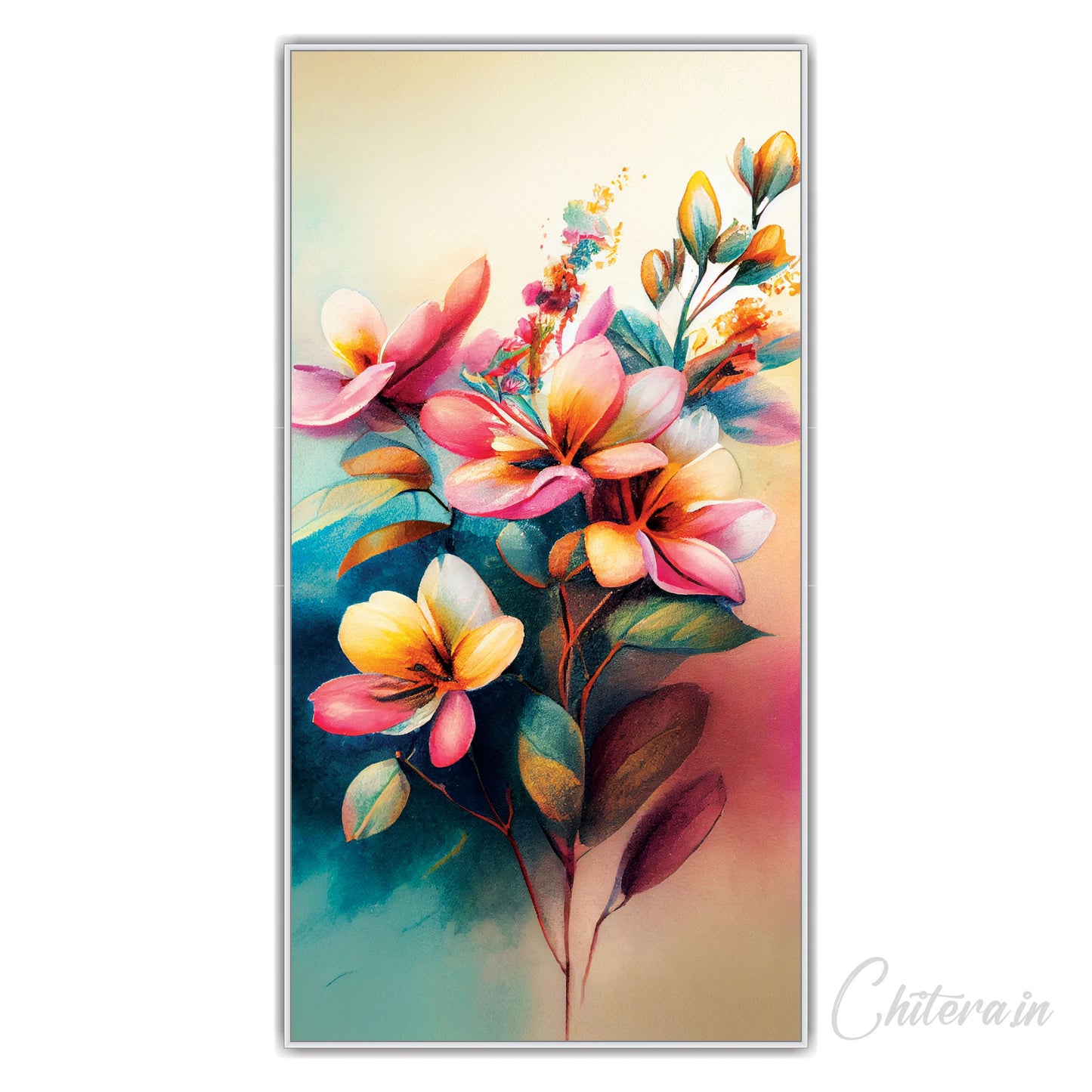 Floral Textured Canvas Art