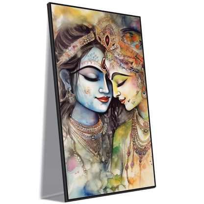 Radha krishna beautiful art Canvas Print Wall Painting