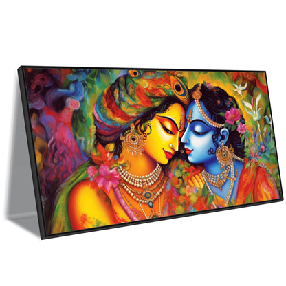 Radha Krishna beautiful art Canvas Print Wall Painting