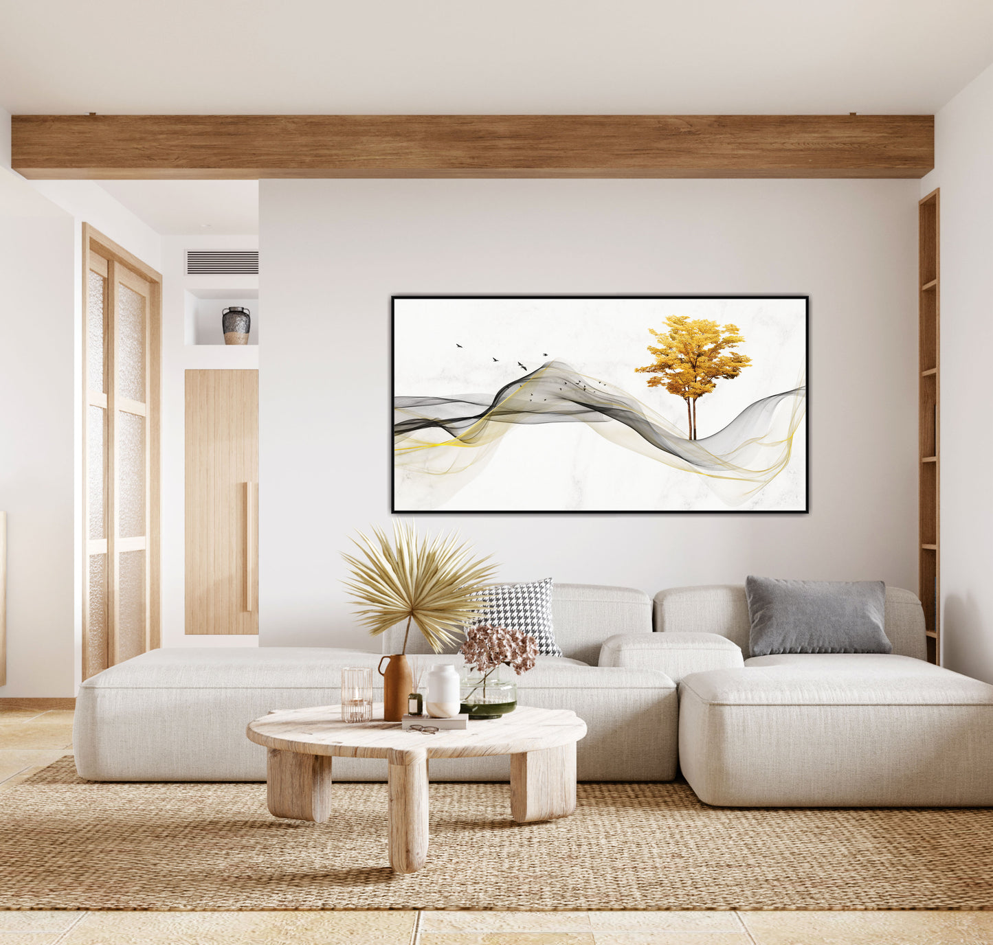 Nature Golden tree Canvas art Print Wall Painting