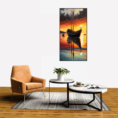 Boating view Canvas Print Wall Painting