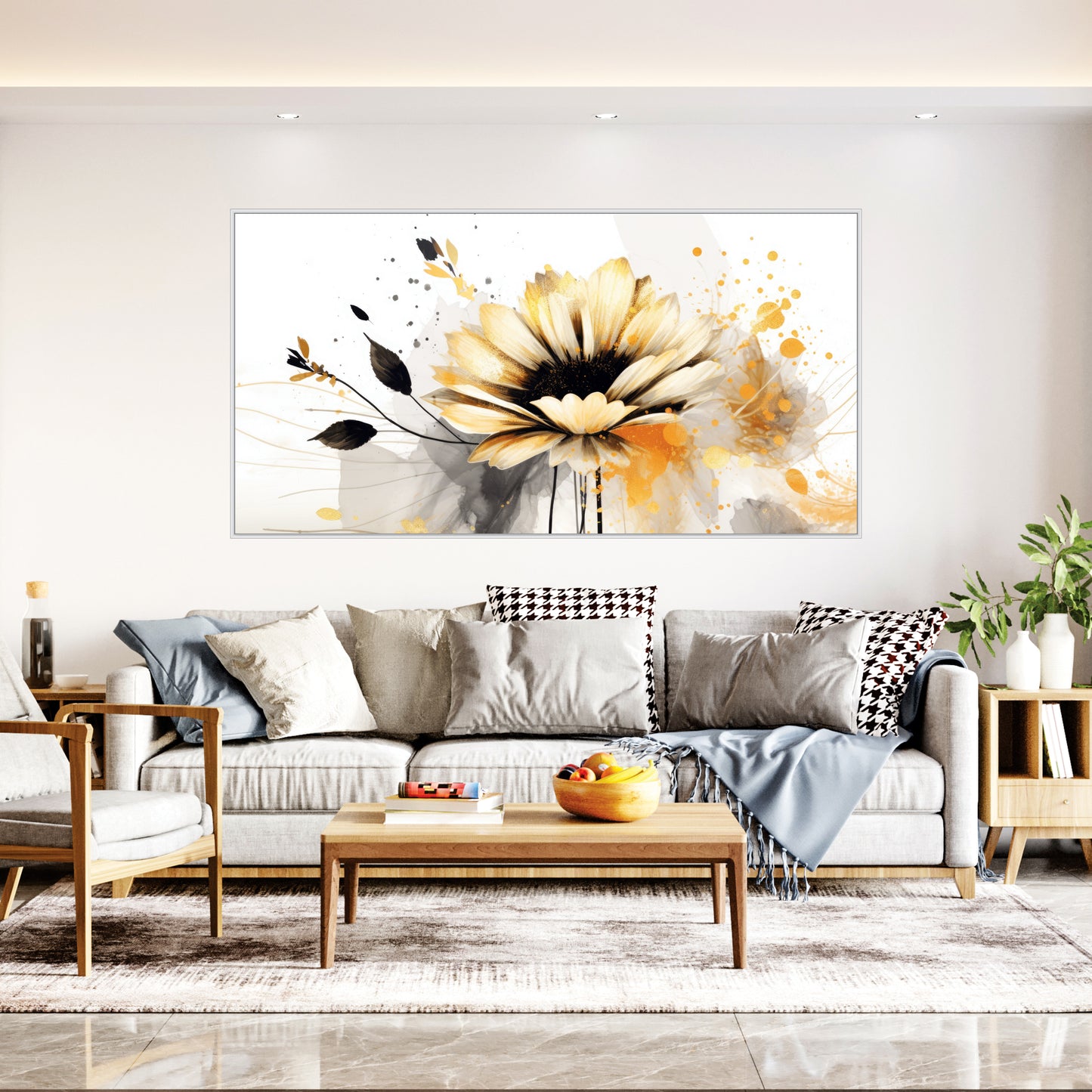 3D Flower art Canvas Print Wall Painting