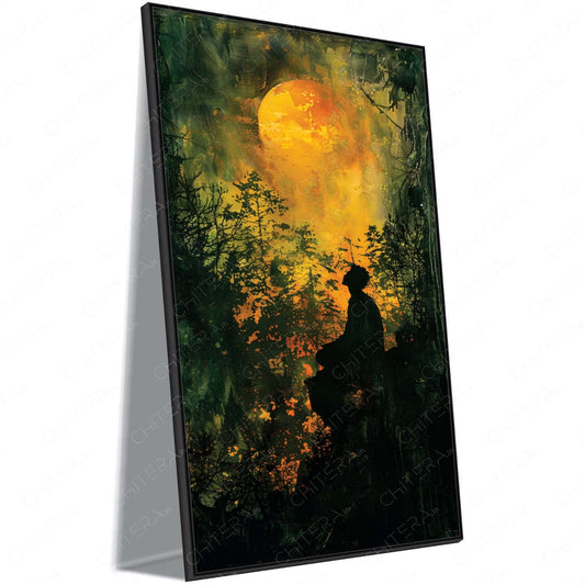The Dreamer’s Gaze Canvas Wall Art.