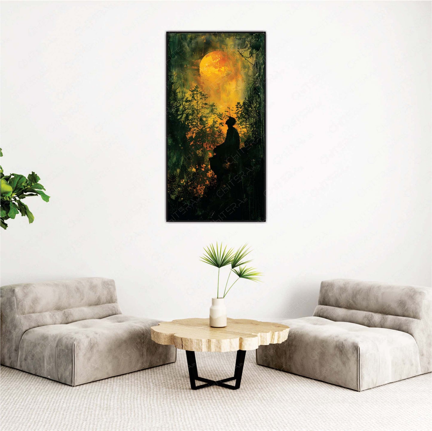 The Dreamer’s Gaze Canvas Wall Art.