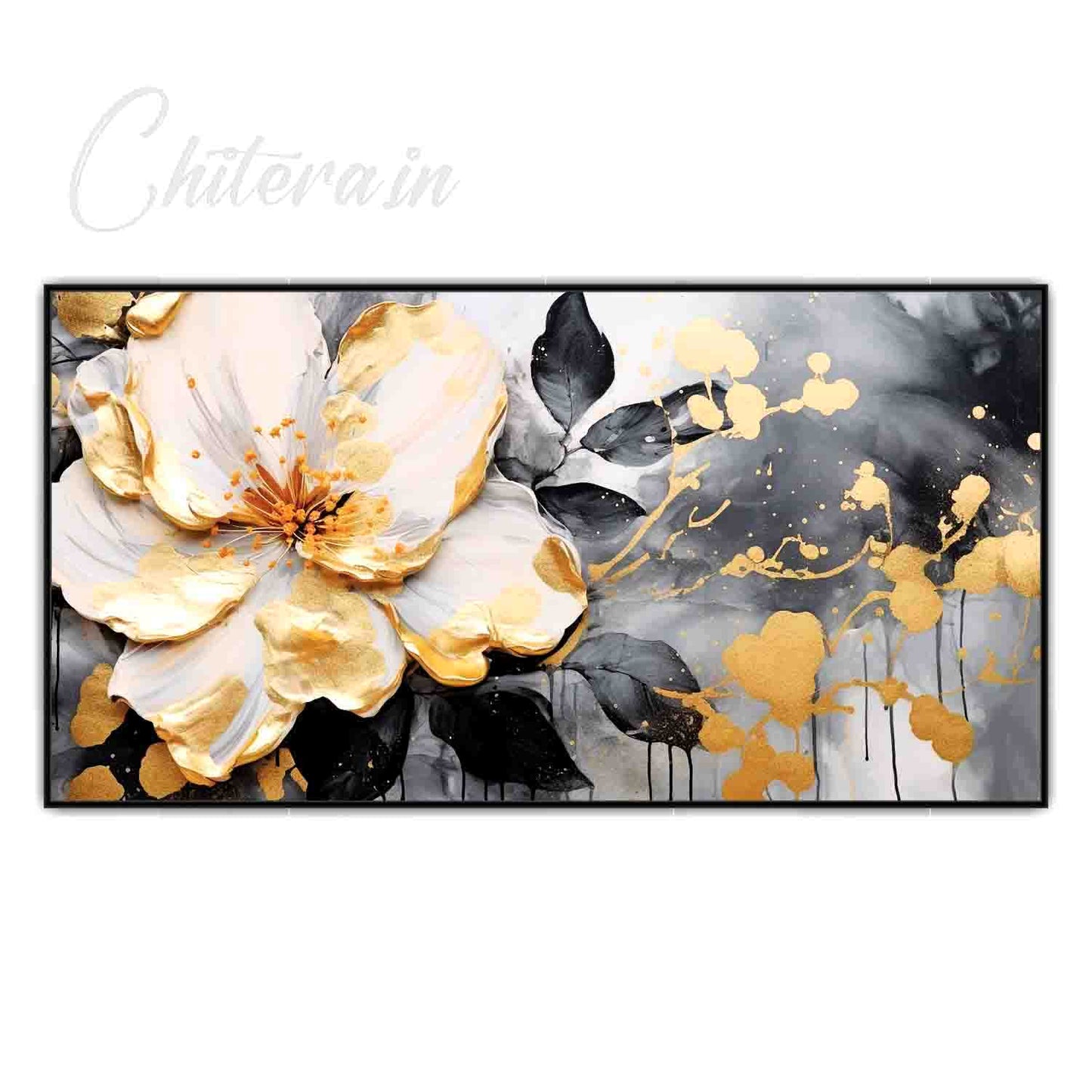 3D Flowers art Canvas Print Wall Painting