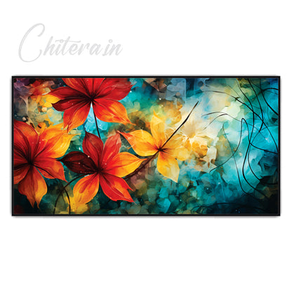 3D Flowers Canvas art Wall Painting