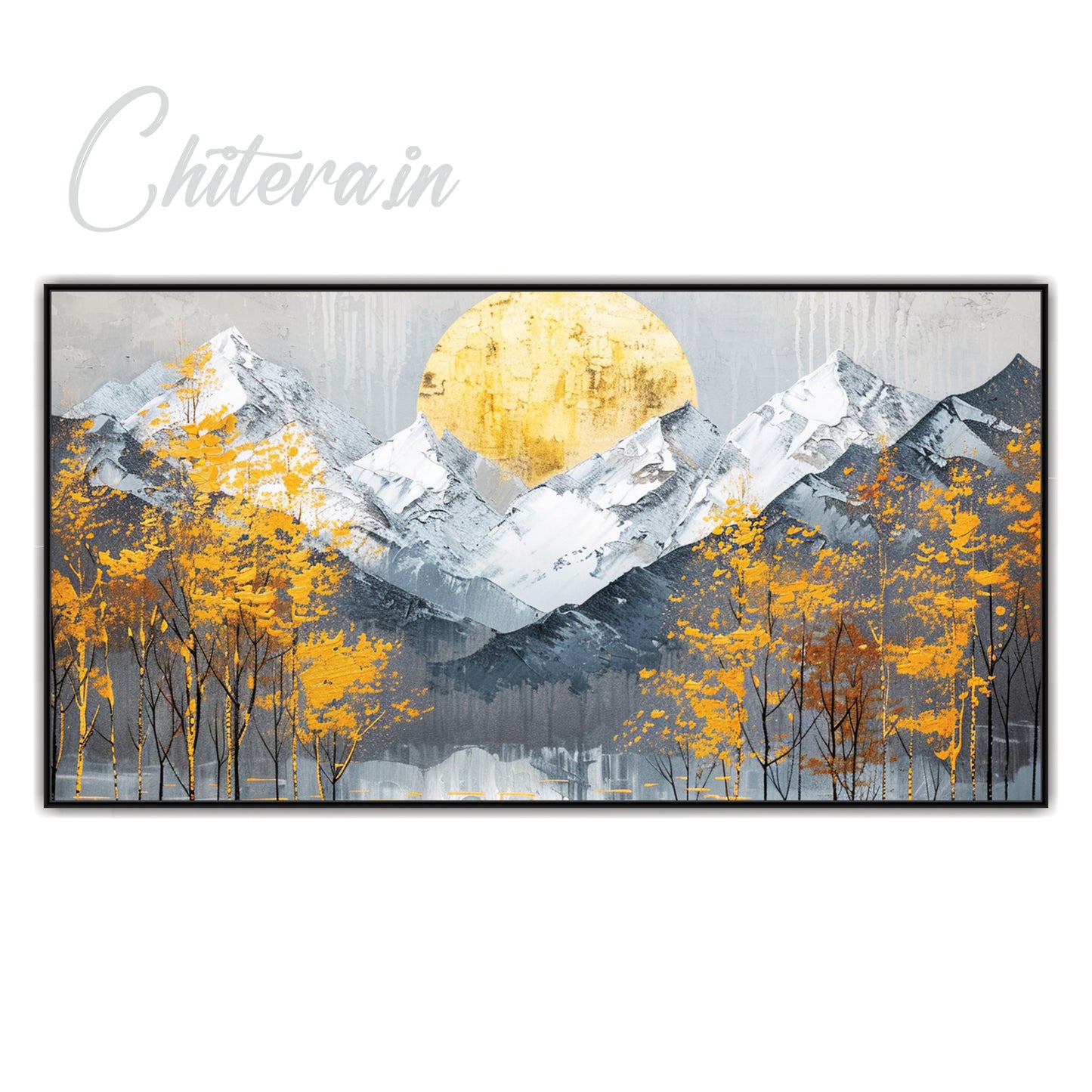 Mountains Nature Canvas Art Wall Painting