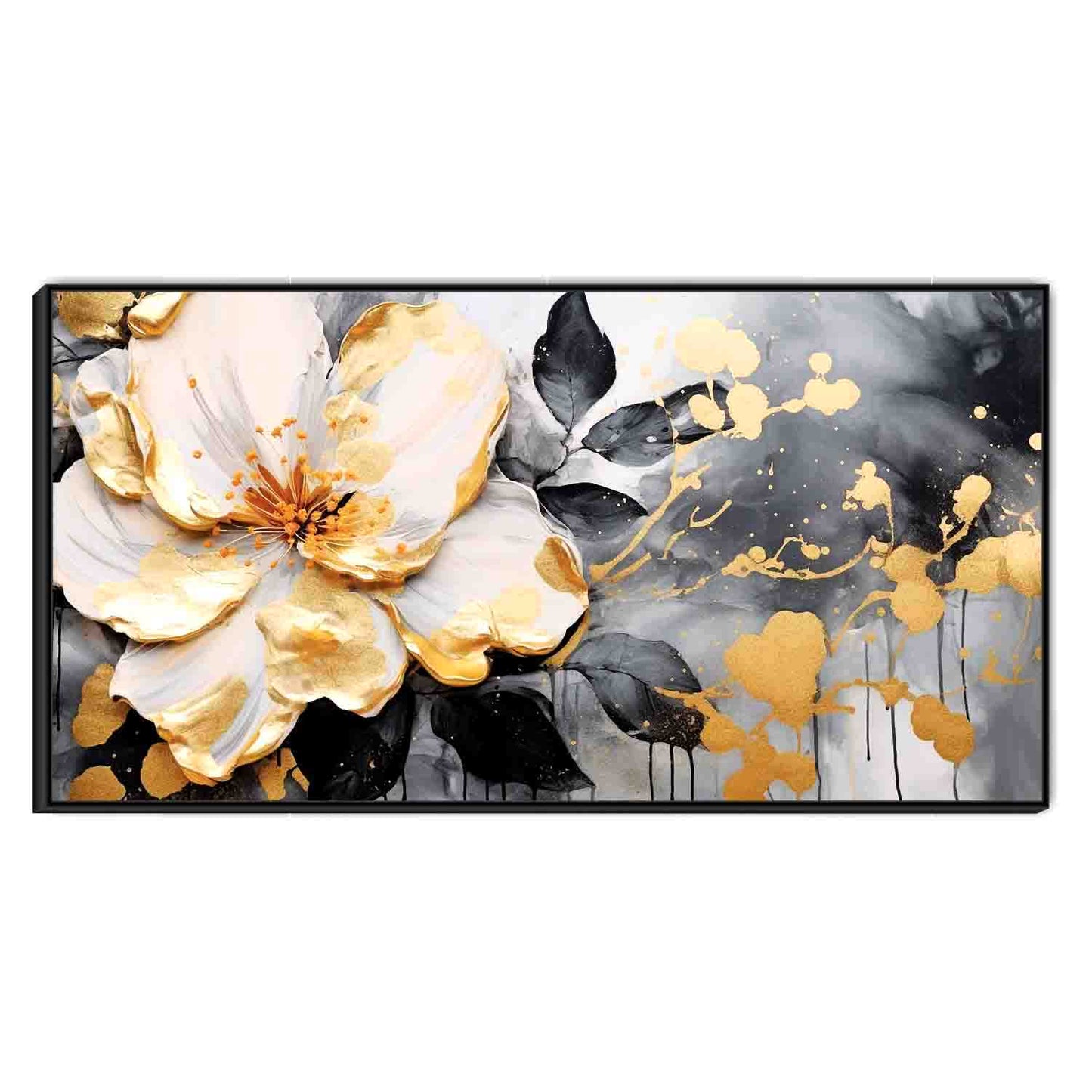 3D Flowers art Canvas Print Wall Painting