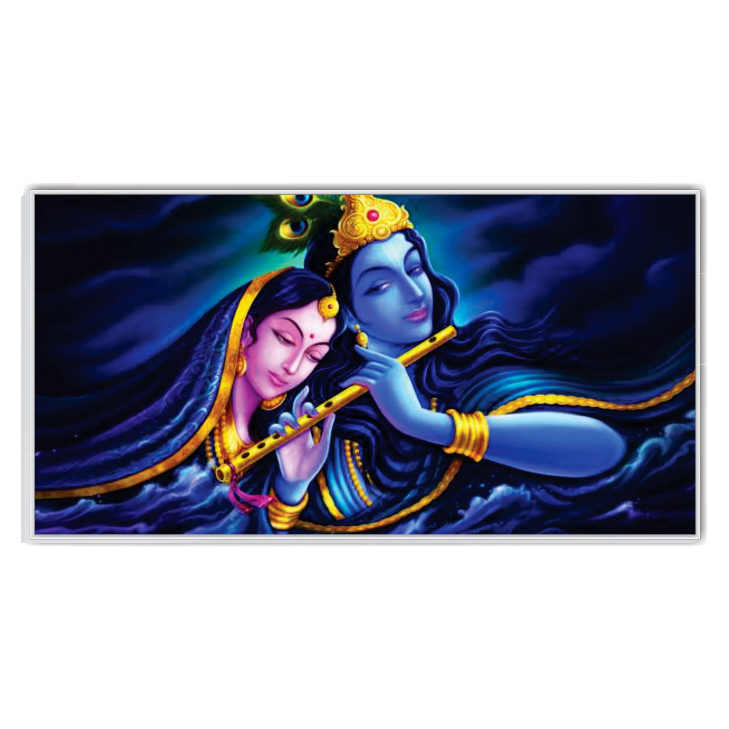 Radha Krishna beautiful art Canvas Wall Painting