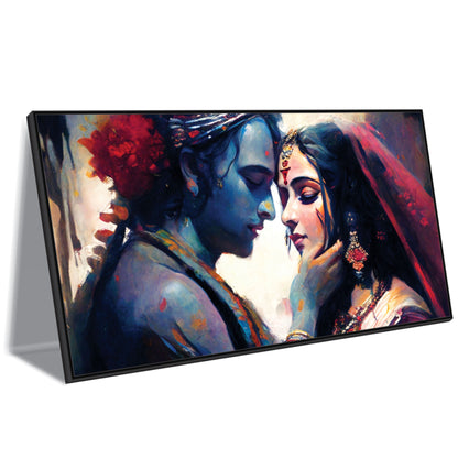 Radha Krishna beautiful art Canvas Print Wall Painting