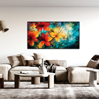 3D Flowers Canvas art Wall Painting