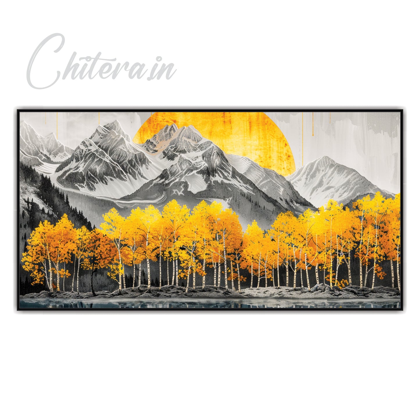 Mountains Nature Canvas Art Wall Painting