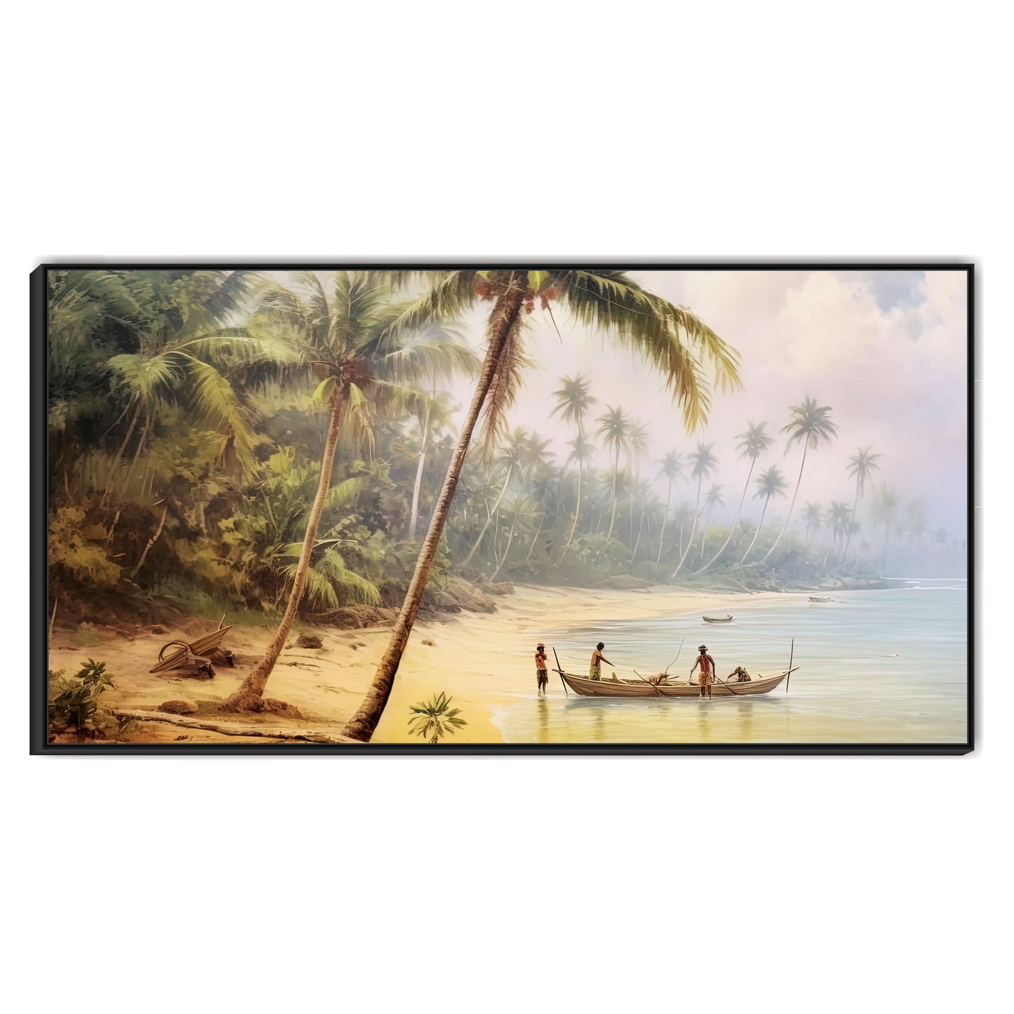 Nature Boating view Canvas Print Wall Painting