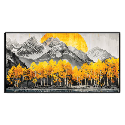 Mountains Nature Canvas Art Wall Painting