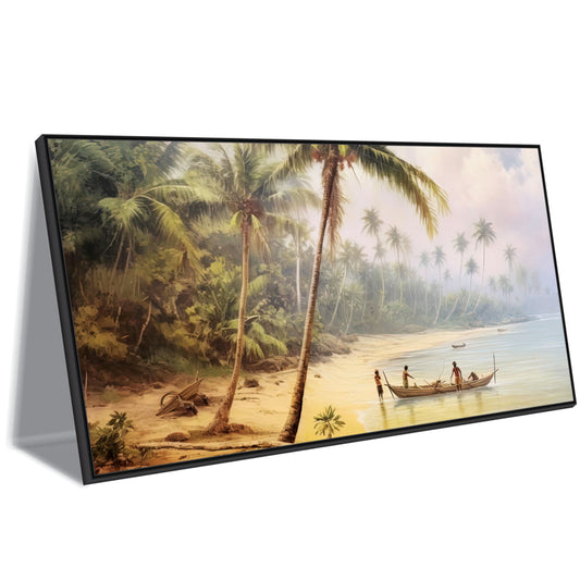 Nature Boating view Canvas Print Wall Painting