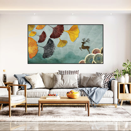 Deer feather Canvas art Print Wall Painting