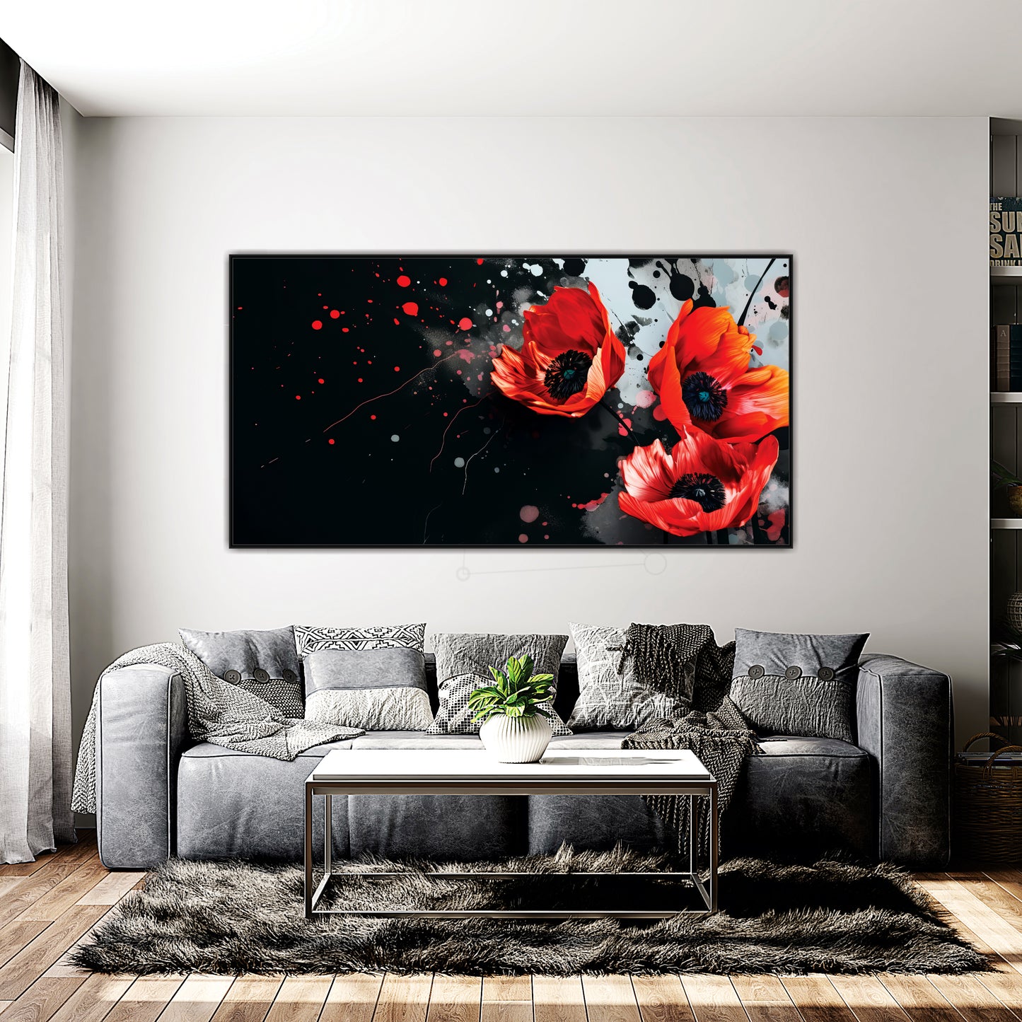 3D Flower art Canvas Print Wall Painting