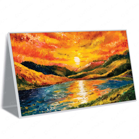 Sunset Reflections – Vibrant Nature Canvas Wall Art