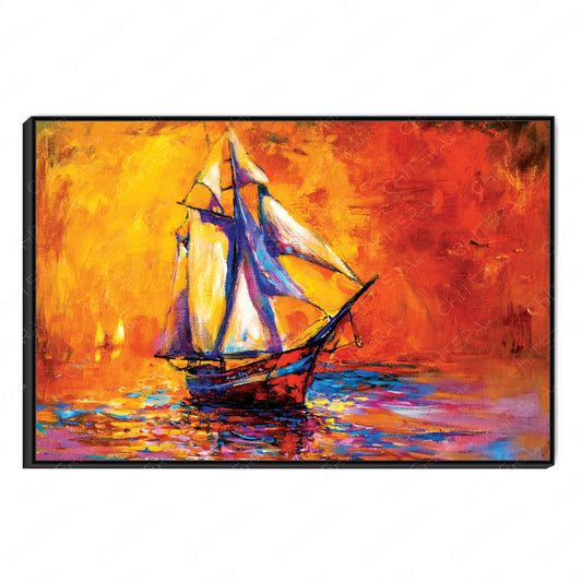 Golden Sea – The Art of Boundless Adventure Canvas Wall Art