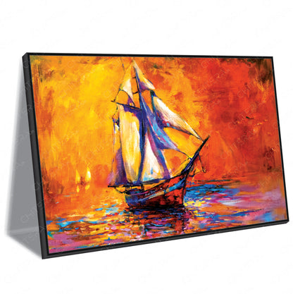Golden Sea – The Art of Boundless Adventure Canvas Wall Art