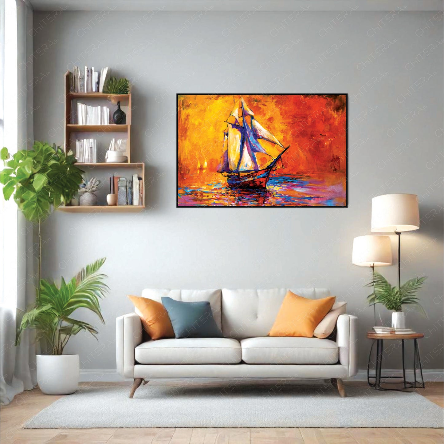 Golden Sea – The Art of Boundless Adventure Canvas Wall Art