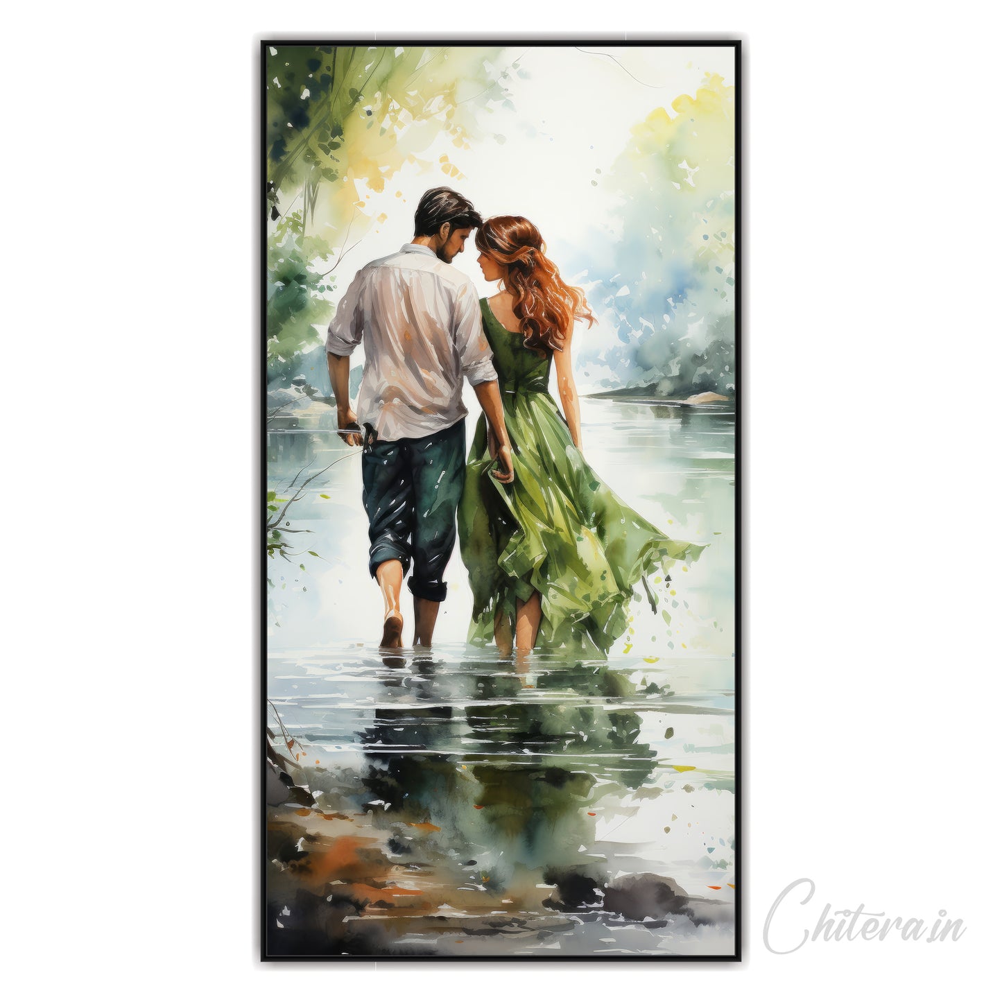 Romantic Walk Around Nature Canvas Art