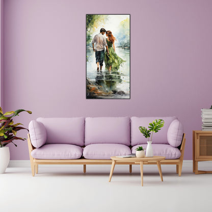 Romantic Walk Around Nature Canvas Art