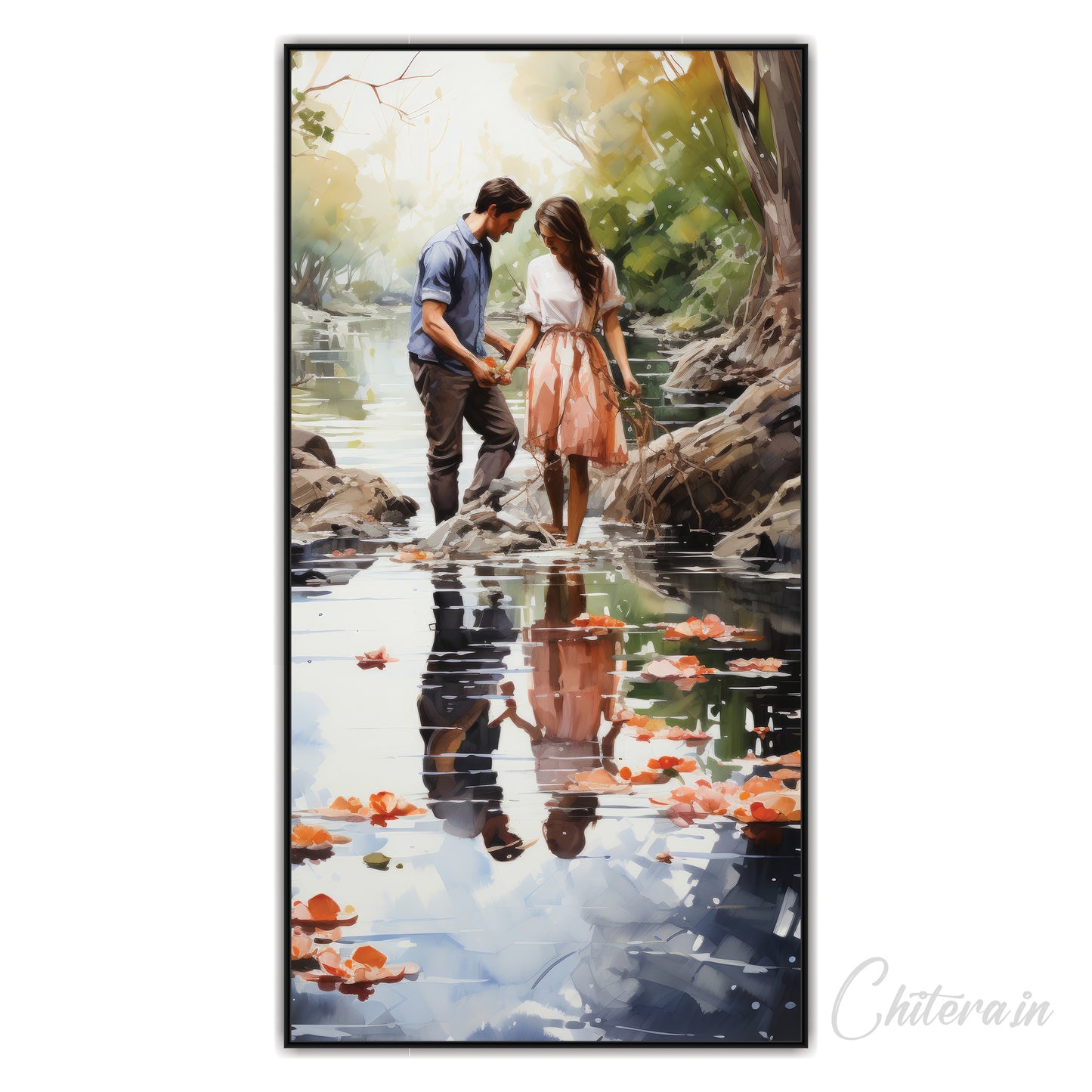 Romantic Couple - Lovely Canvas Art