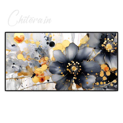 Abstract Art Flower Canvas Print Wall Painting