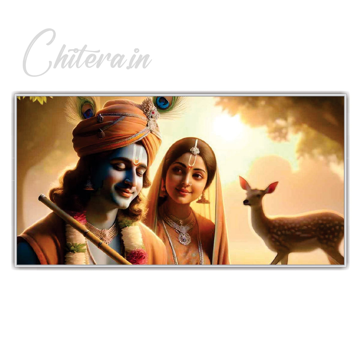 Radha Krishna beautiful Canvas Art