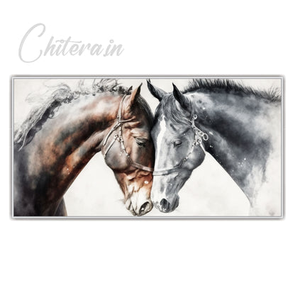 Two horses Canvas Print Wall Painting