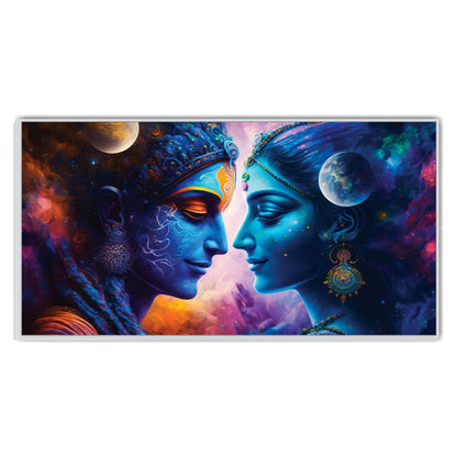 Radha Krishna beautiful art Canvas Print Wall Painting