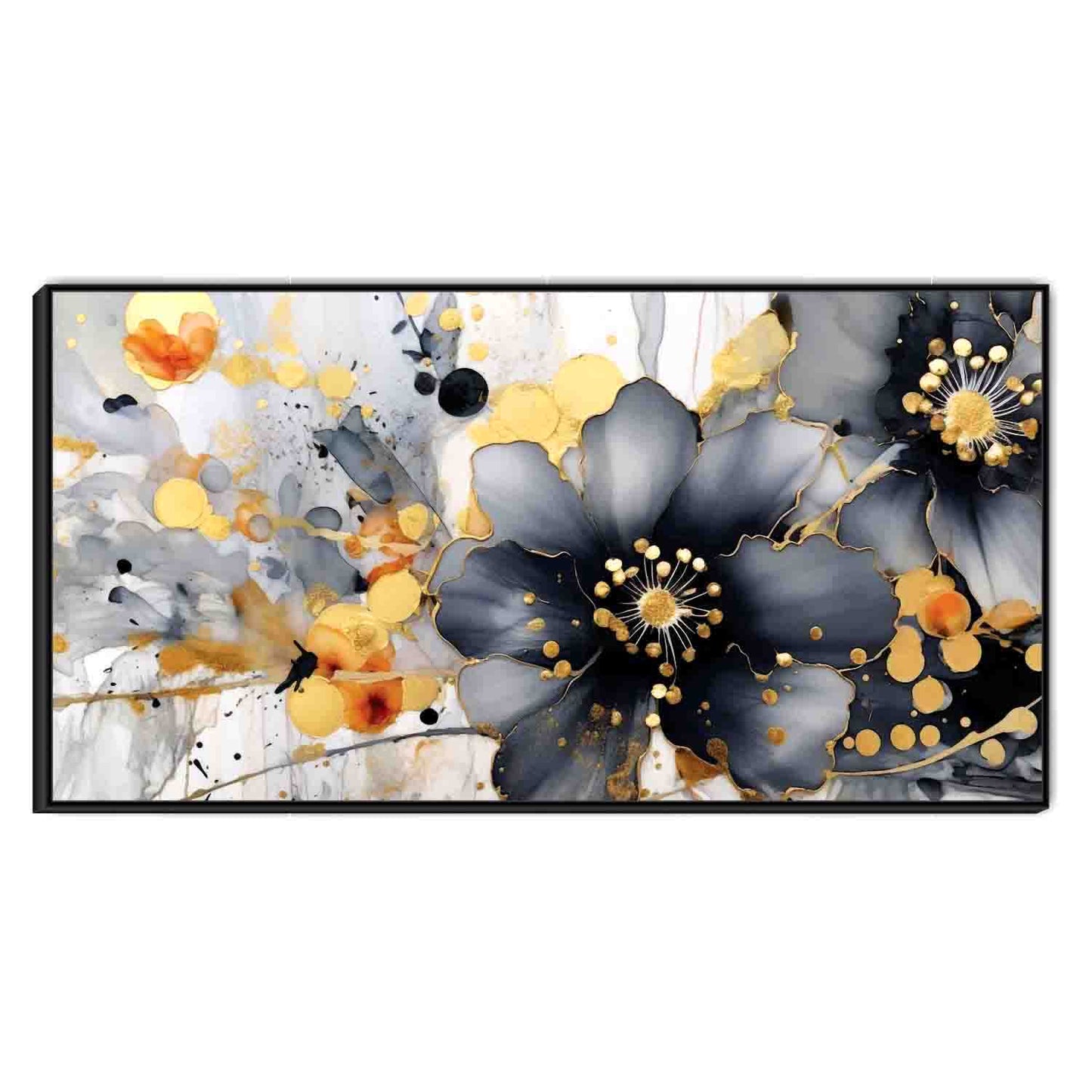 Abstract Art Flower Canvas Print Wall Painting