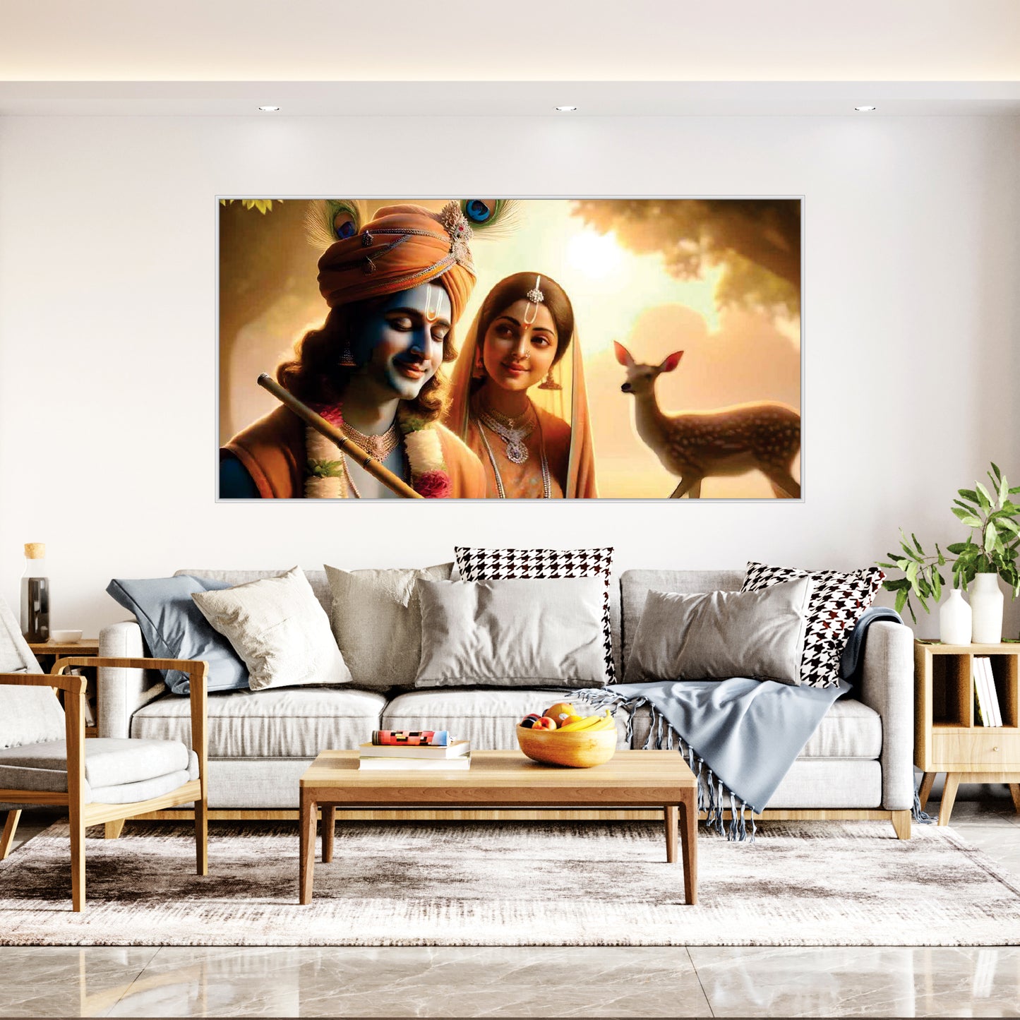 Radha Krishna beautiful Canvas Art