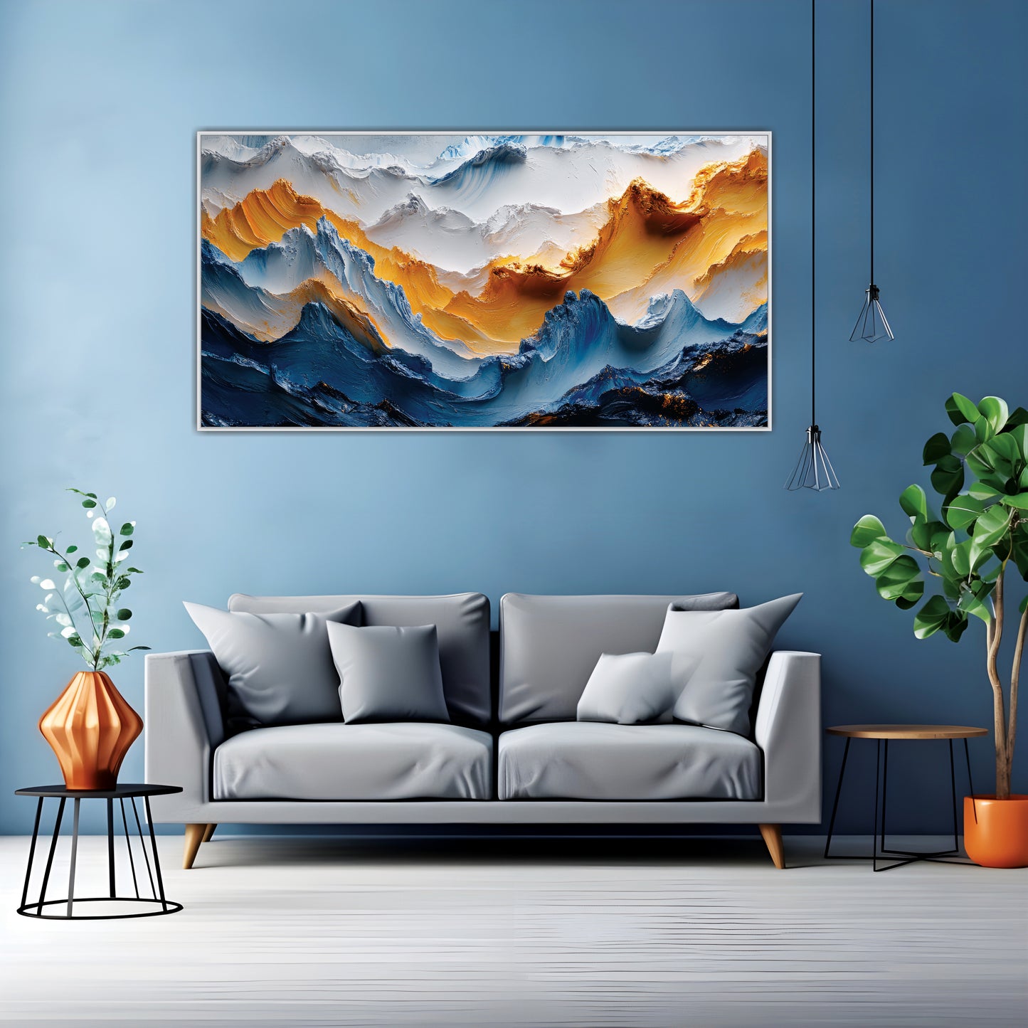 3D Mountains Canvas Art Wall Painting