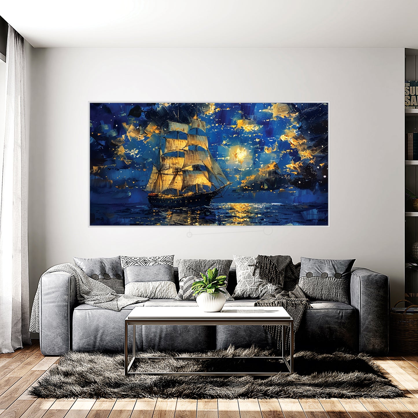 Boating view Canvas Print Wall Painting