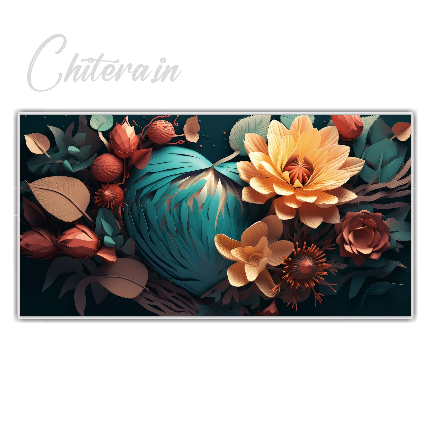 3D Flower art Canvas Print Wall Painting