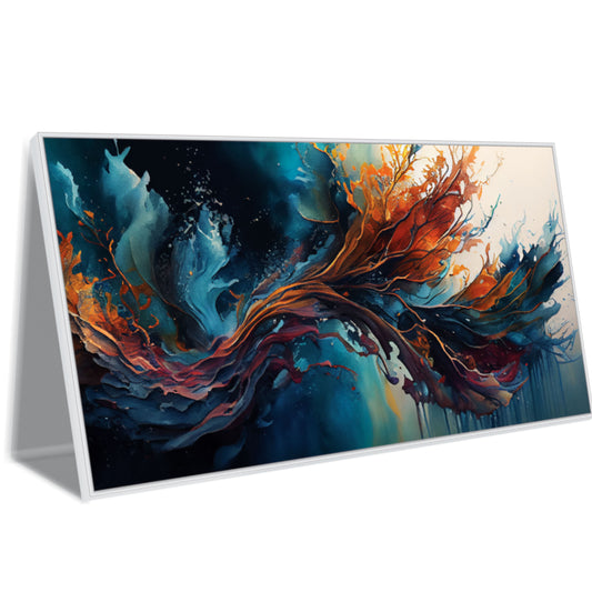 Abstract Multi Colored Canvas Art Wall Painting