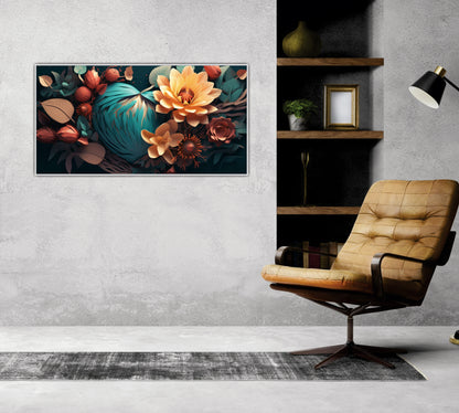 3D Flower art Canvas Print Wall Painting