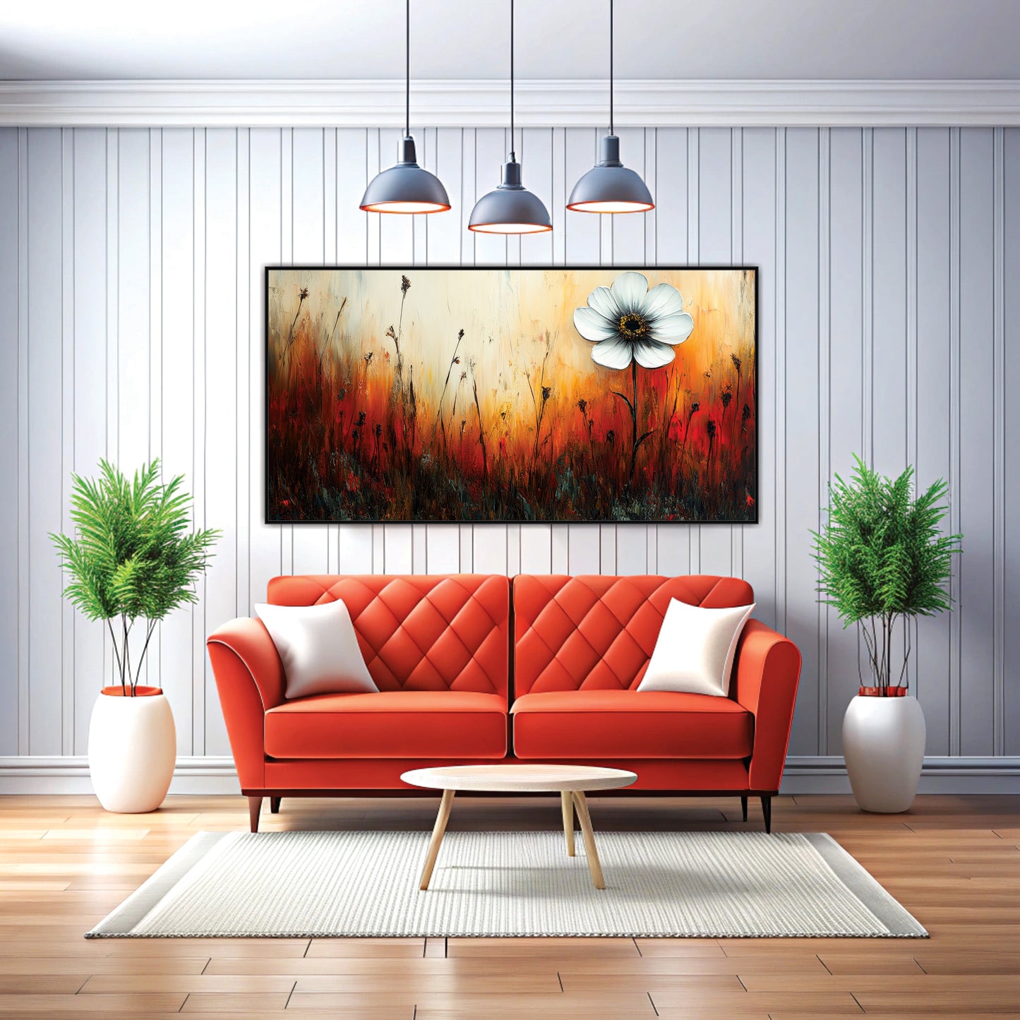 3D Flower Canvas Art Wall Painting