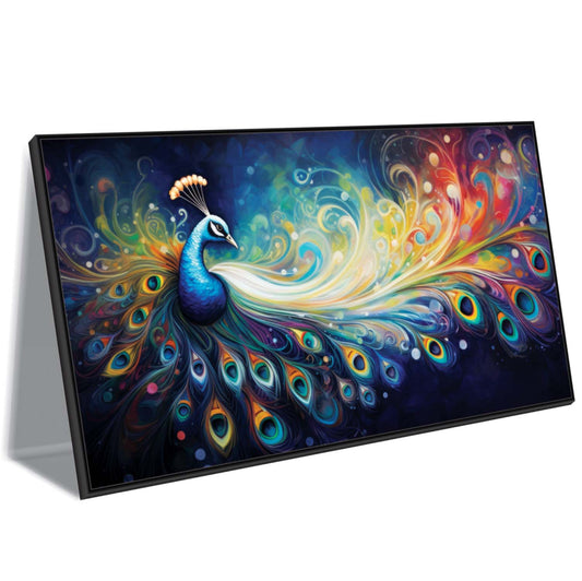 Peacock Spectrum Canvas Wall Art